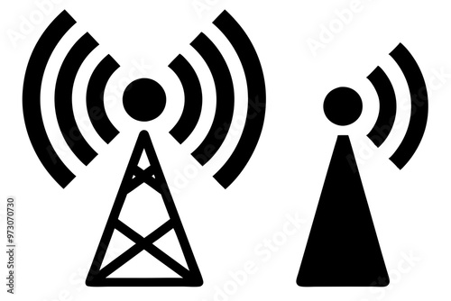 wireless network icon, wi-fi icon vector set