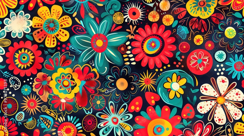 colourful flower pattern wallpaper colourful flower pattern wallpaper