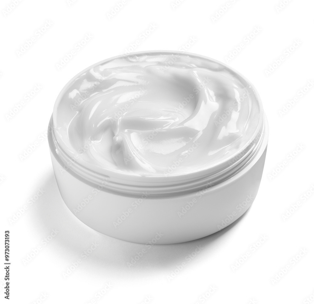  white cream container jar beauty moisturizer skin