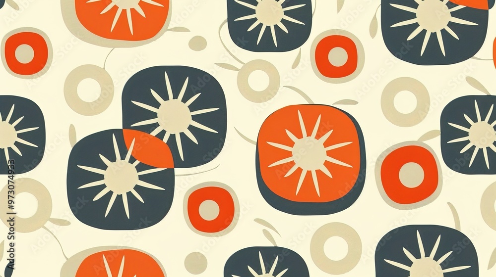 Retro pattern seamless wallpaper Retro pattern seamless wallpaper