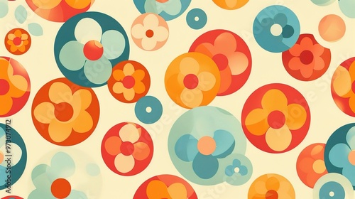 Retro pattern seamless wallpaper