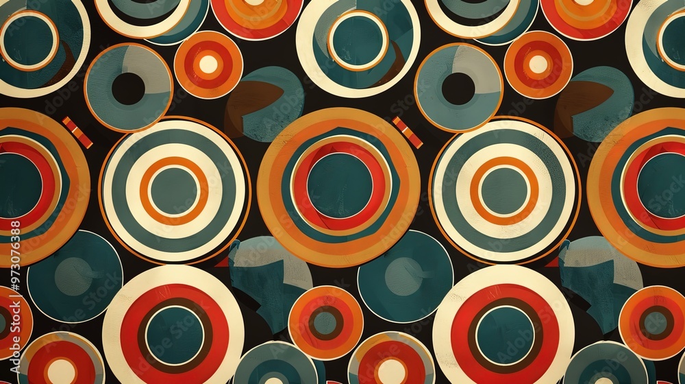 Retro pattern seamless wallpaper Retro pattern seamless wallpaper