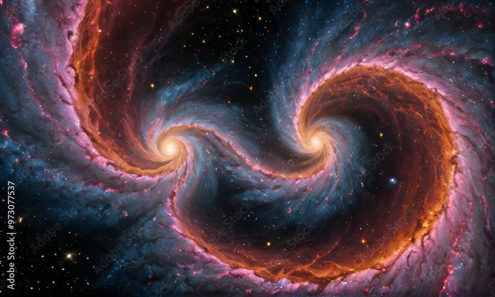 Cosmic Spiral Galaxy Nebula Vortex Cosmic Spiral Galaxy Nebula Vortex