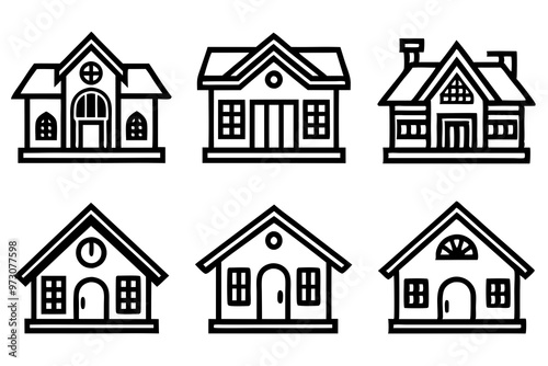 house icon, vector house ICON, logo, simple ,line art home icon, building house icon