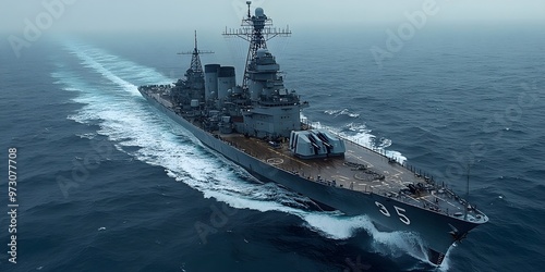 A black-and-white photo of the USS Indianapolis’ launch day, capturing a moment of historical significance
