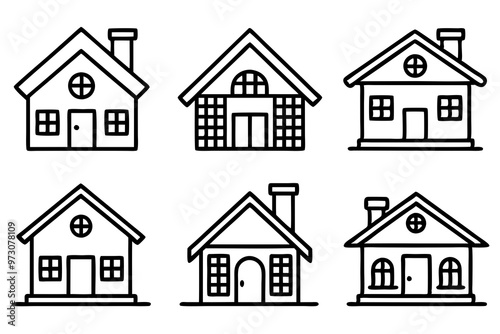 house icon, vector house ICON, logo,  simple ,line art  home icon, building house icon