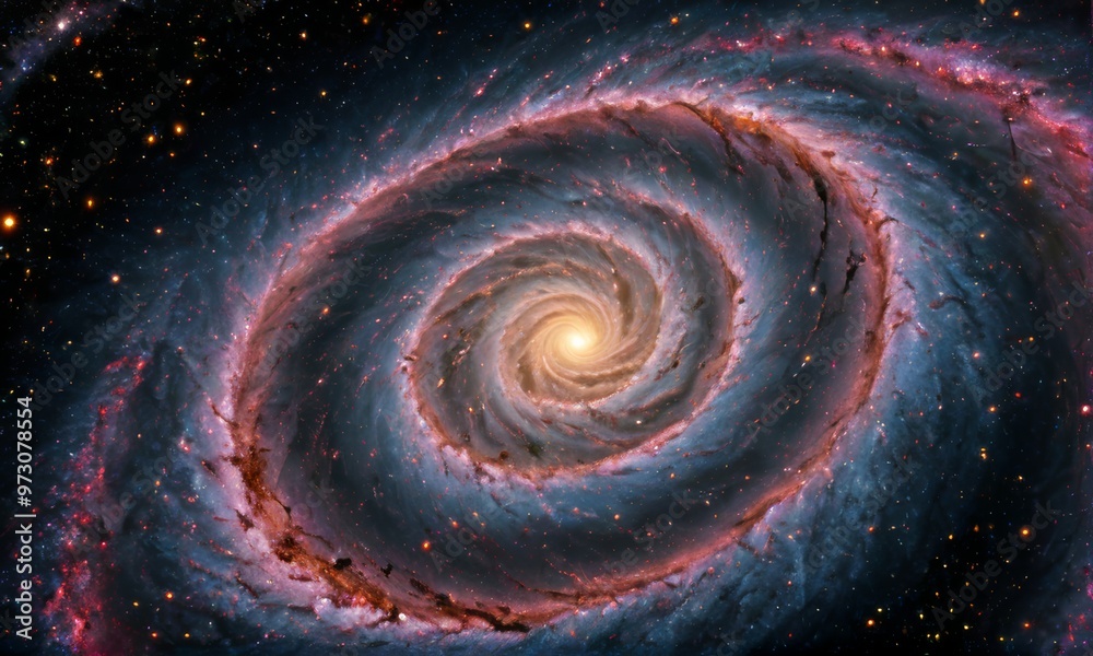 Cosmic Spiral Galaxy Nebula Vortex Cosmic Spiral Galaxy Nebula Vortex