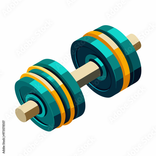 dumbbell isolated on white