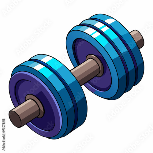 dumbbell isolated on white