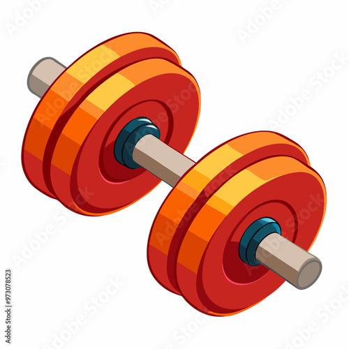dumbbell isolated on white