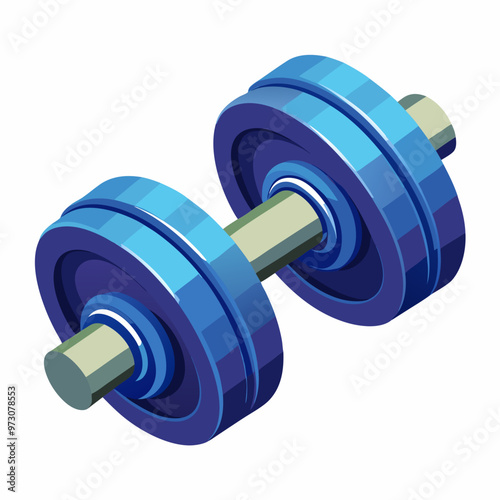 dumbbell isolated on white