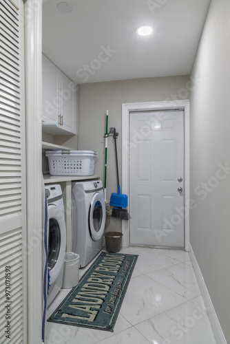 Laundry room in a house