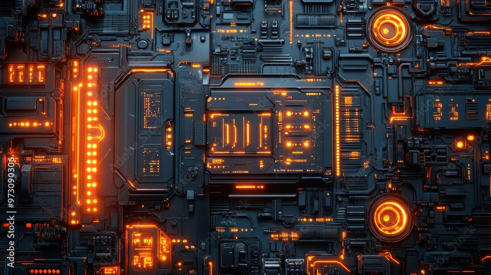 Futuristic Sci-Fi Texture Design in 3D Illustration Futuristic Sci-Fi Texture Design in 3D Illustration