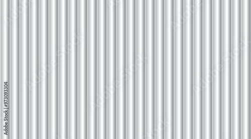 White abstract background with cylinder curve pattern or vertical. Vector Illustration