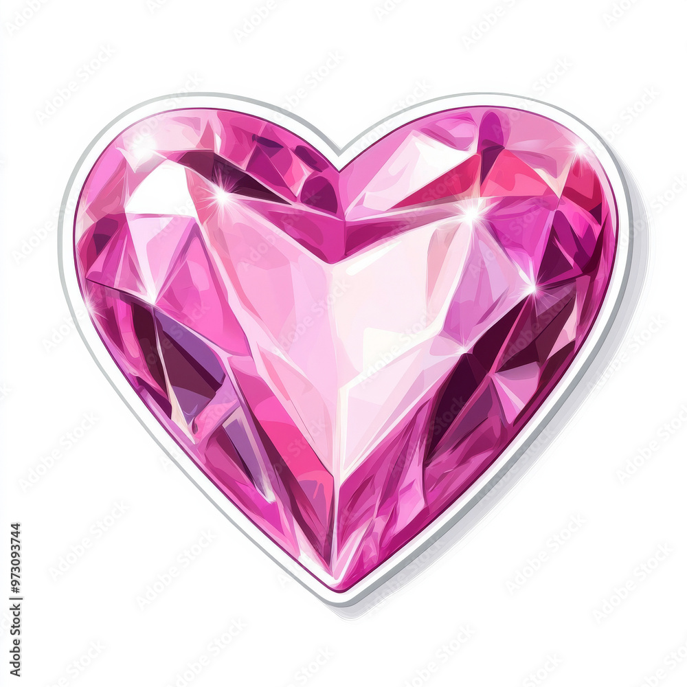 heart shaped diamond on white heart shaped diamond on white