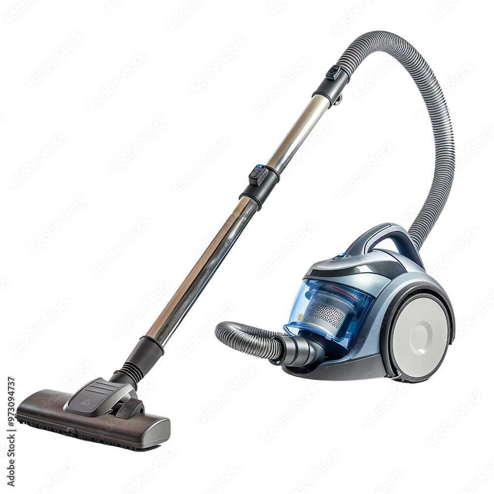Modern vacuum cleaner with a sleek design and strong suction power, ideal for efficient home cleaning. High-quality stock photo. Modern vacuum cleaner with a sleek design and strong suction power, ideal for efficient home cleaning. High-quality stock photo.
