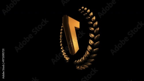 Golden Number 7 rotate