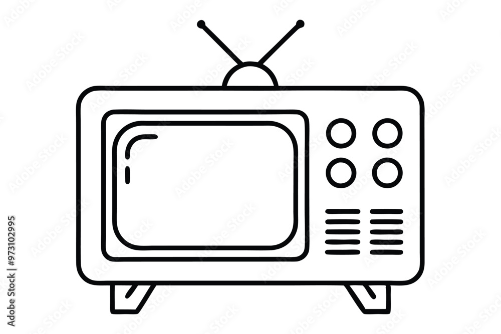 Set of Retro Tv icon