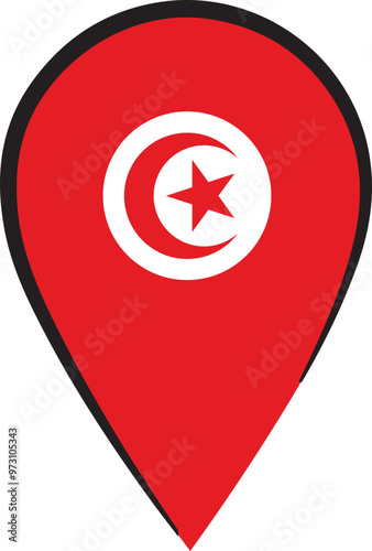 Free Download Tunisian Flag Pin - GFXLoad