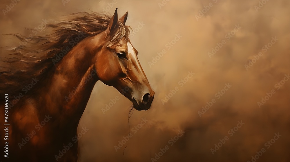 Fototapeta premium portrait of a horse