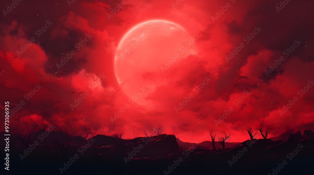 Obraz premium sunset in the desert