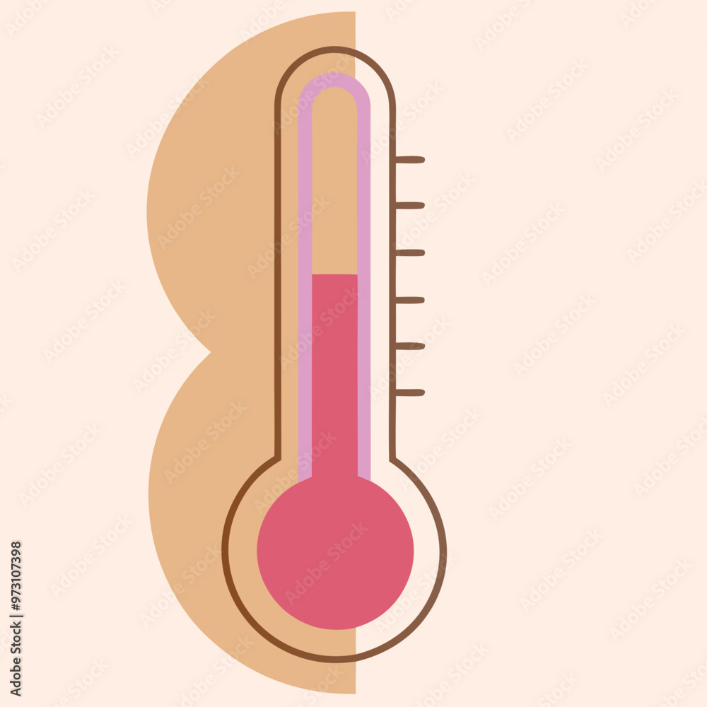 a black and red temperature measuring icon ,vector illustration silhouette, isolated white background a black and red temperature measuring icon ,vector illustration silhouette, isolated white background