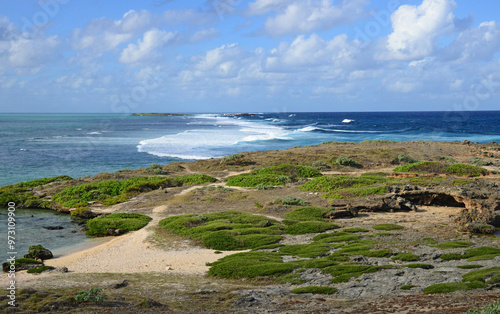 Mauritius, picturesque lighthouse island in Mahebourg aera photo