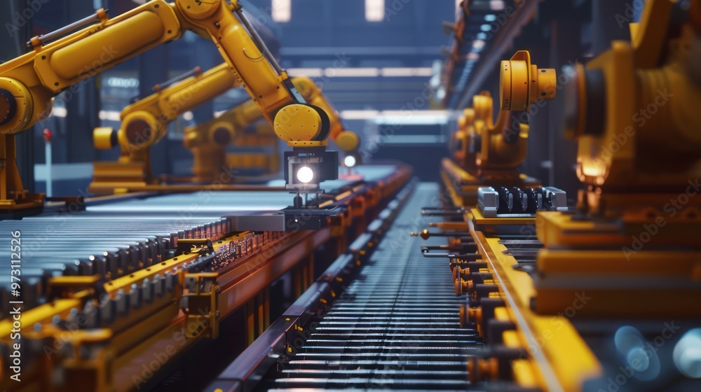 Industrial Automation: Robotic Arms on a Manufacturing Line Industrial Automation: Robotic Arms on a Manufacturing Line