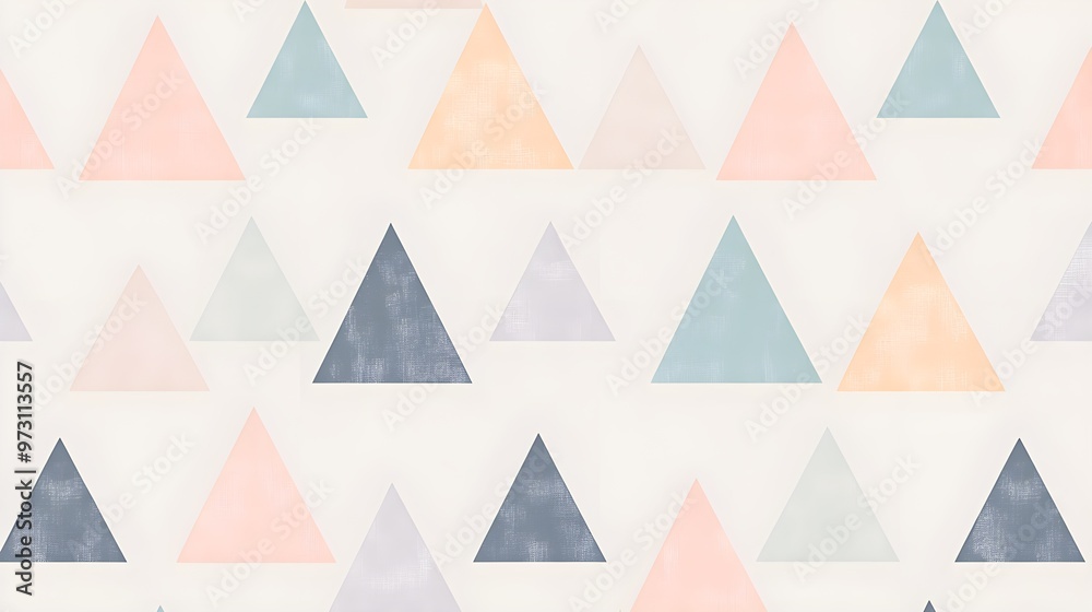 Abstract Geometric Pattern with Pastel Triangles Abstract Geometric Pattern with Pastel Triangles