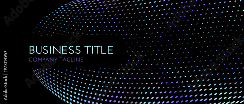 Black Purple Futuristic Sphere Background Banner