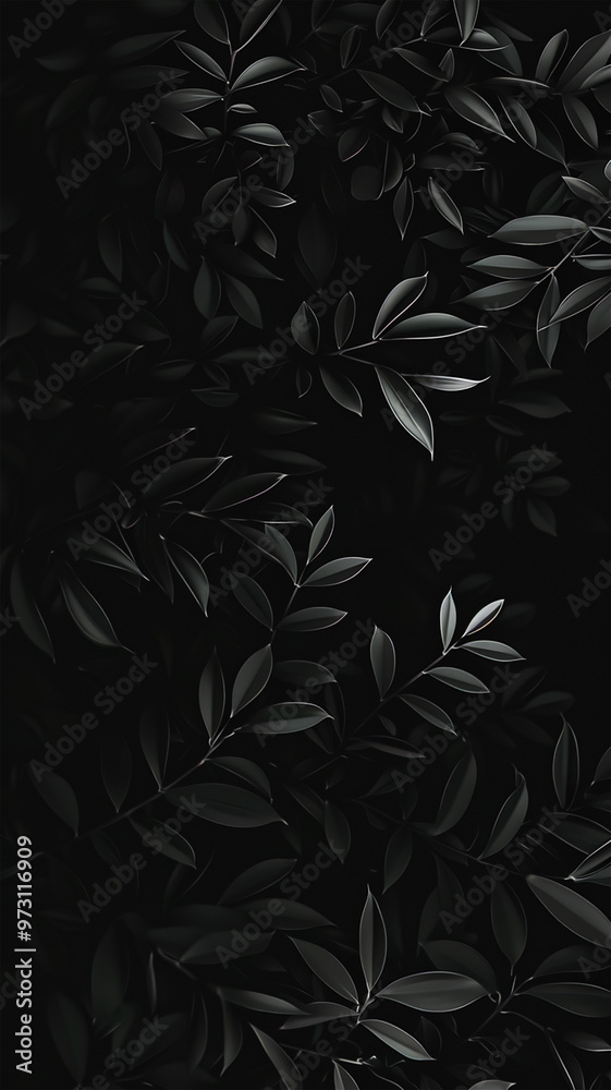 Vertical closeup nature view Black and white of green leaf and palms background. Flat lay, dark nature concept, tropical leaf minimalism design Vertical closeup nature view Black and white of green leaf and palms background. Flat lay, dark nature concept, tropical leaf minimalism design