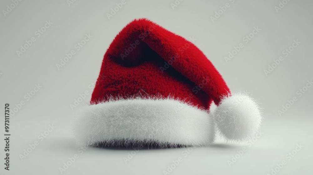 A red Santa hat with white pompoms, Christmas, holidays, isolated, white background, generate ai, Christmas National Day, Thanksgiving, New Year's Day, festive commercial advertising marketing creativ A red Santa hat with white pompoms, Christmas, holidays, isolated, white background, generate ai, Christmas National Day, Thanksgiving, New Year's Day, festive commercial advertising marketing creativ