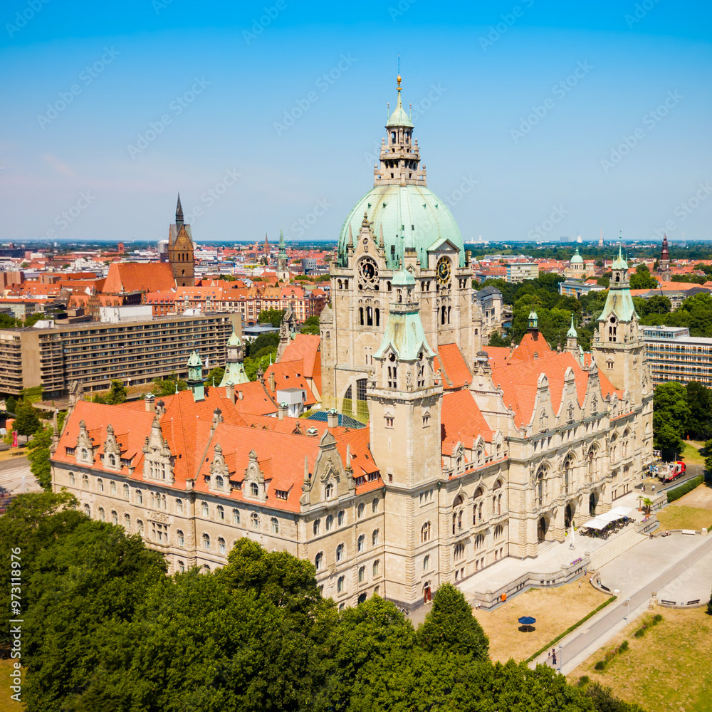 Obraz premium New Town Hall in Hannover