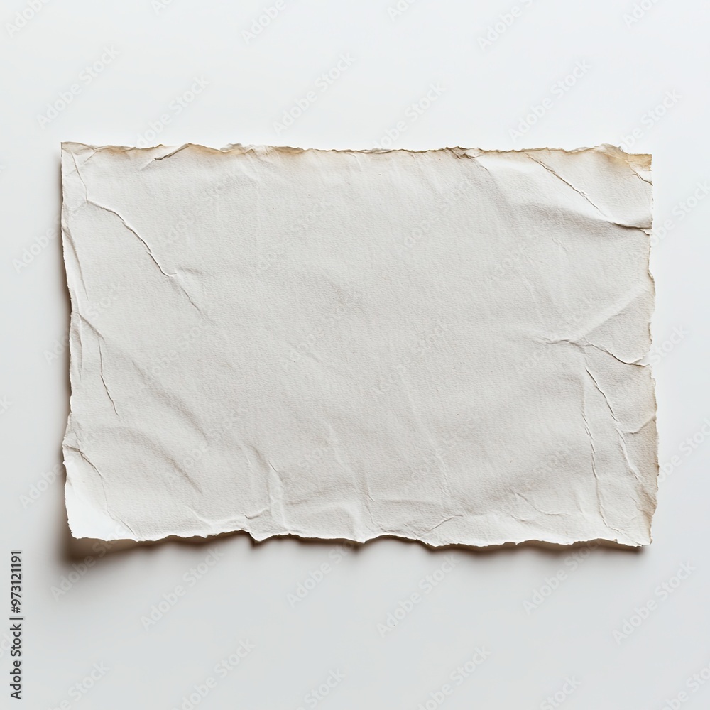 Obraz premium Crumpled Blank Paper Background for Creative Designs