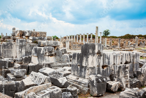 Perge ancient anatolian city, Antalya photo