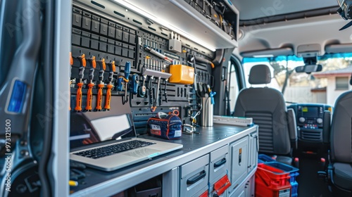 Mobile Work Station in a Van