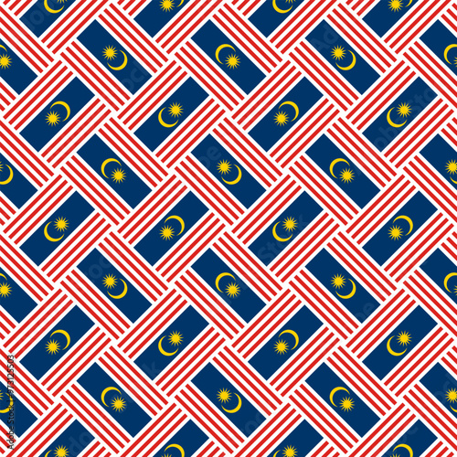 malaysian pattern design. moon and star background. vector illustration