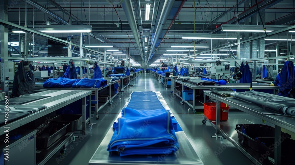 Fototapeta premium Exploring the innovative techniques in modern bicycle bag production with a technological edge