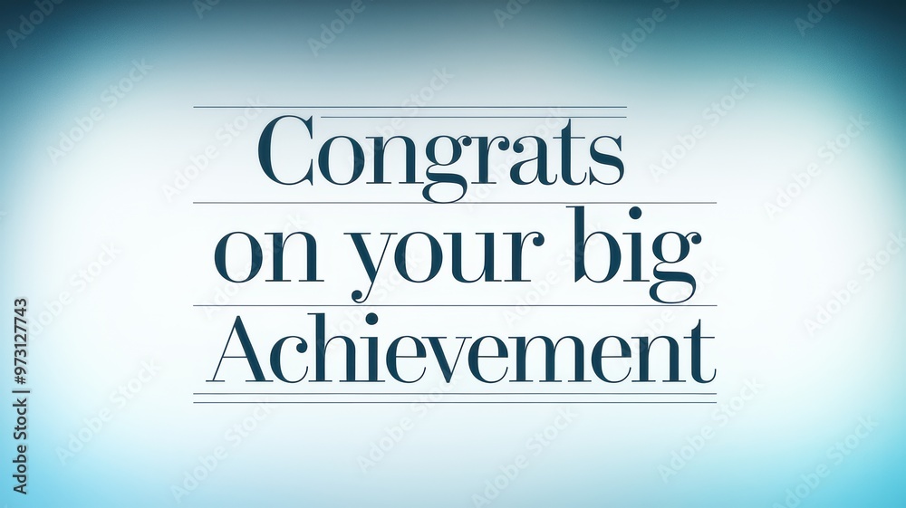 Elegant Card Design: Congrats on Your Big Achievement Elegant Card Design: Congrats on Your Big Achievement