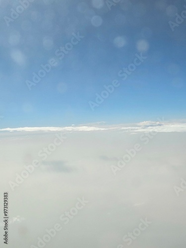 Beautiful Panorama seen from the Airplane