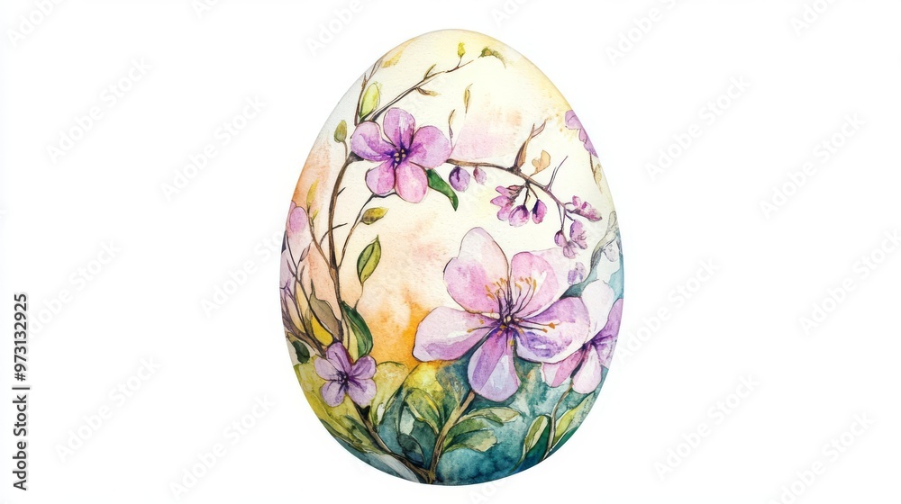 Beautifully decorated Easter egg with delicate floral designs, perfect for festive celebrations and decorations. Vibrant and artistic. Beautifully decorated Easter egg with delicate floral designs, perfect for festive celebrations and decorations. Vibrant and artistic.
