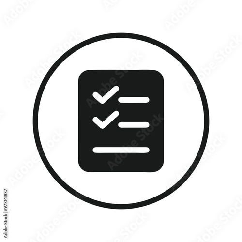 Check list, check mark, Check item, check mark icon vector logo template