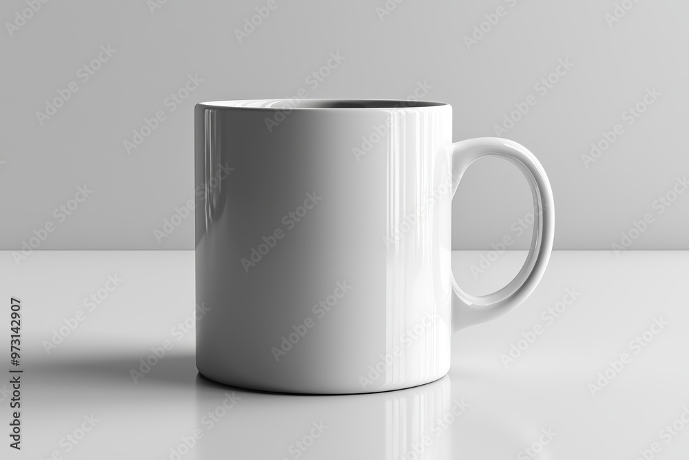 Obraz premium Coffee Mug Mockup on Isolated Background created with Generative AI