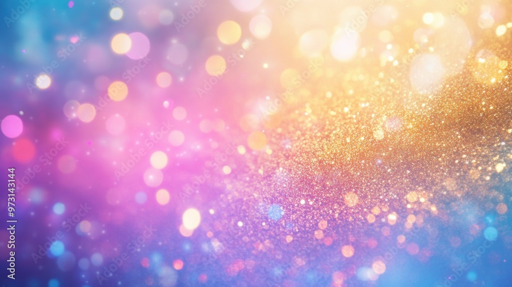 Colorful Bokeh Background with Glitter Effects Colorful Bokeh Background with Glitter Effects