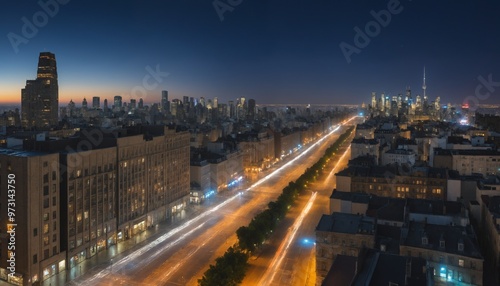 City Traffic at Night