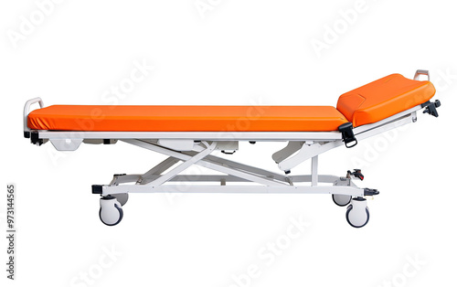 Ambulance stretcher isolated on white or transparent background