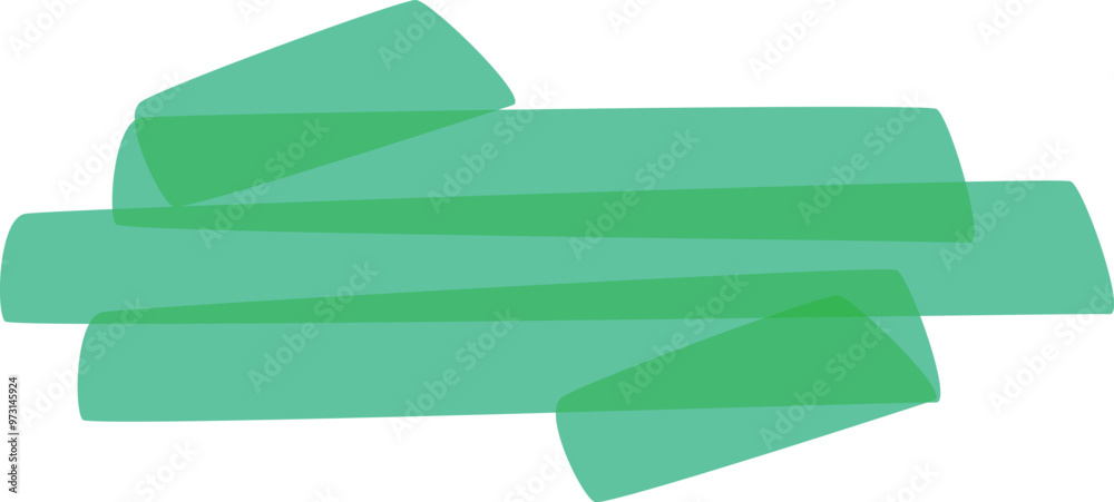 Obraz premium Simple abstract background with a green transparent shape design