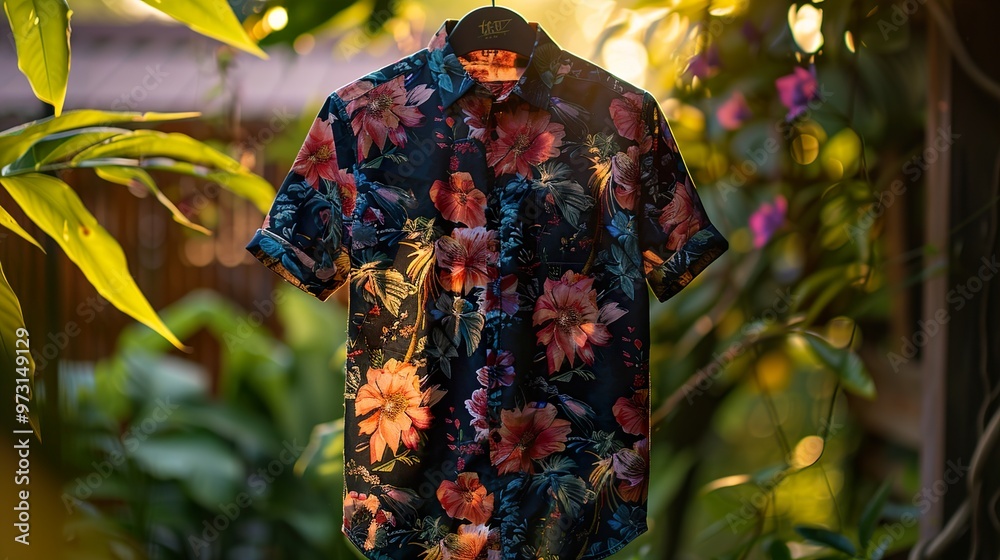 Floral Tropical Print Button Down Shirt for Men - Summer Style Floral Tropical Print Button Down Shirt for Men - Summer Style