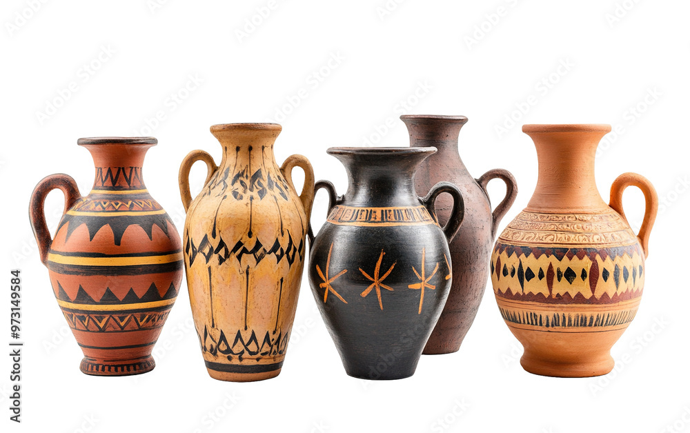 Ancient Greek Antique and Minoan isolated on white or transparent background Ancient Greek Antique and Minoan isolated on white or transparent background
