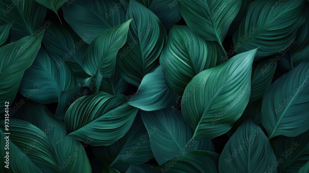 Lush Green Leaves Background for Natural Design Lush Green Leaves Background for Natural Design